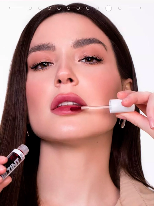 LUXVISAGE Lip Tint Aqua Gel lablar uchun, mat effekt, gigiyaluron kompleksi, 3.5 g