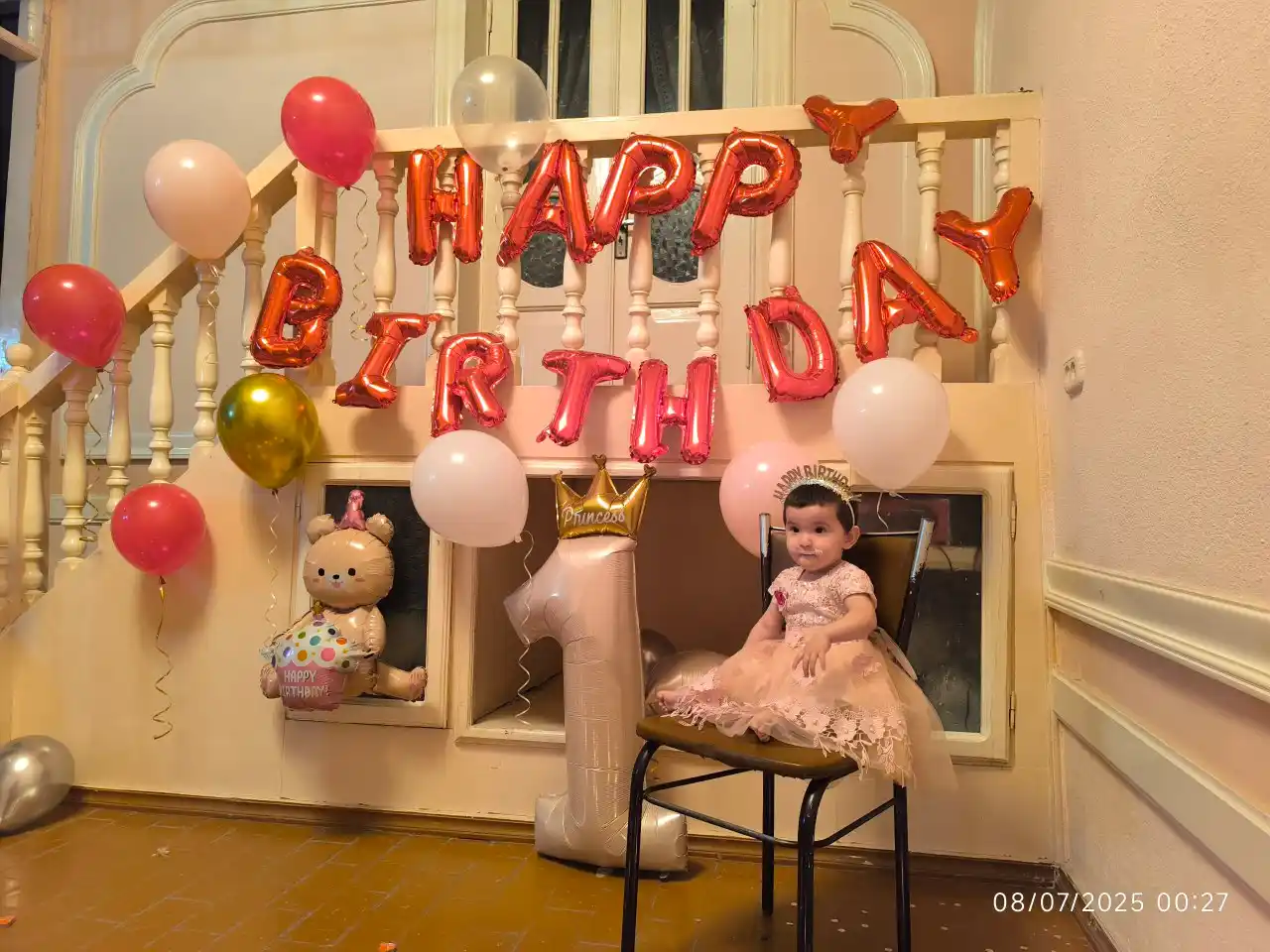 Ободки для волос Happy Birthday, с декоративными элементами для принцессы