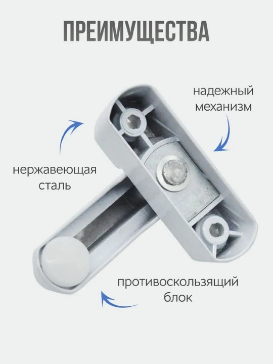 Блокиратор фиксатор для балконной двери, стоппер, ограничитель для окна, защита от детей
