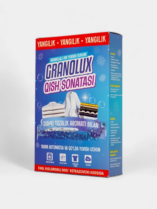 Universal kislorodli kir yuvish kukuni, yoqimli qish iforli — “Qish sanatasi" 400 gr