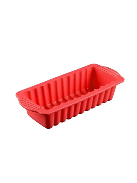Pishiriq uchun silikon qolip, 21×9,5 sm, keks va non pishirish uchun to‘rtburchak shakl