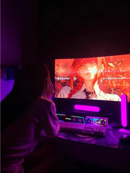 RGB lampa, aqlli ekvalayzer, svetodiodli, kompyuter uchun neonli