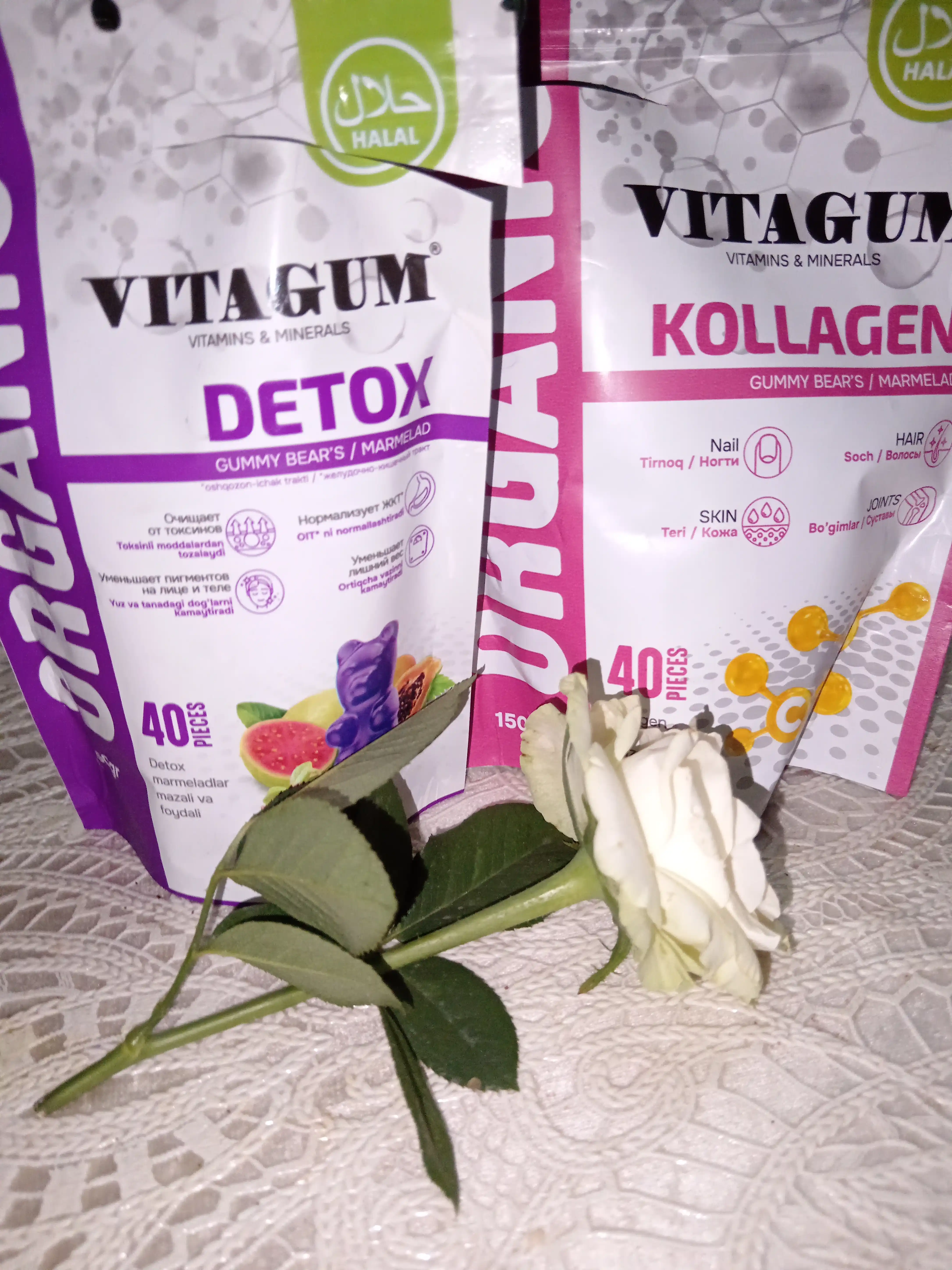 Vitagam Organic Detox marmelad, Halol
