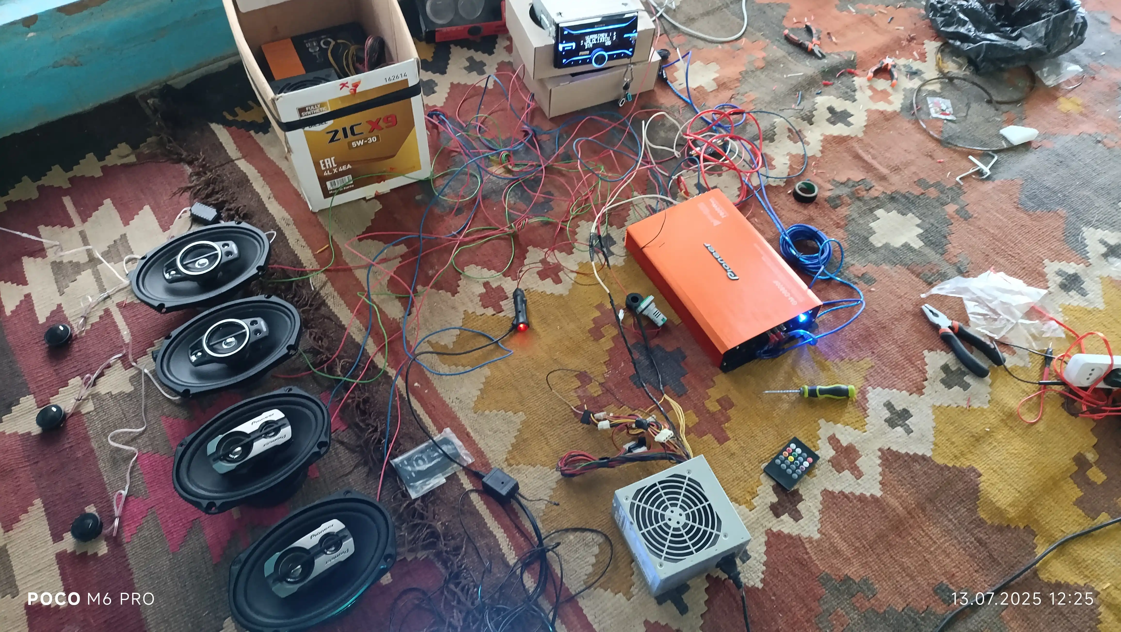 Pioneer ts-6975 V3 avtomobil akustikasi, dinamiklar