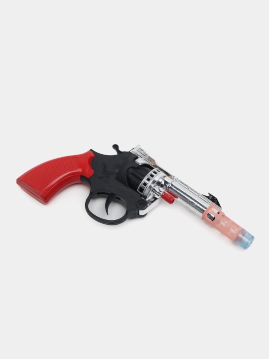 Pistolet 8 ta o‘q otishga mo‘ljallangan o‘yinchoq revolver, baland ovozli - 
