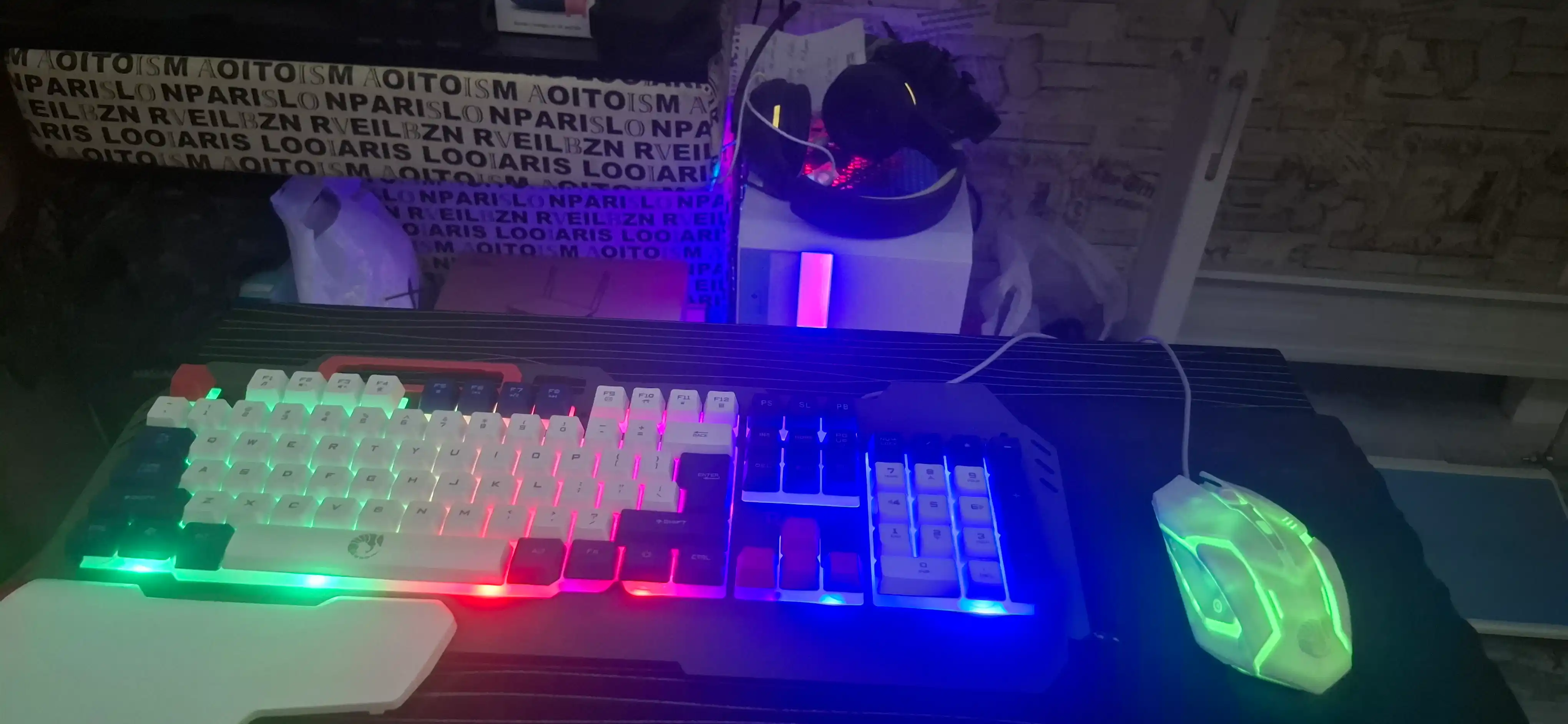 Игровая клавиатура gtx350-с RGB-подсветкой, мембранная, с проводным подключением