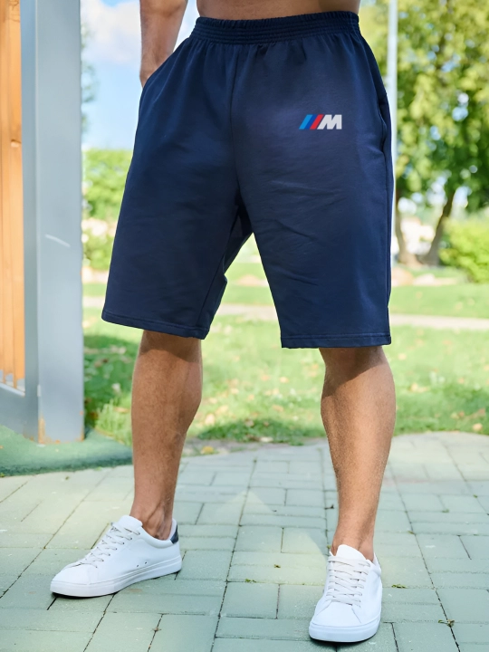 BMW M5 F90 printli erkaklar sport kostyumi, Oversize, o'smirlar uchun futbolka va shortik