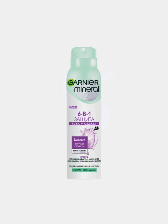 Sprey-dezodorant Garnier Mineral, bahorning yangiligi, 150 ml