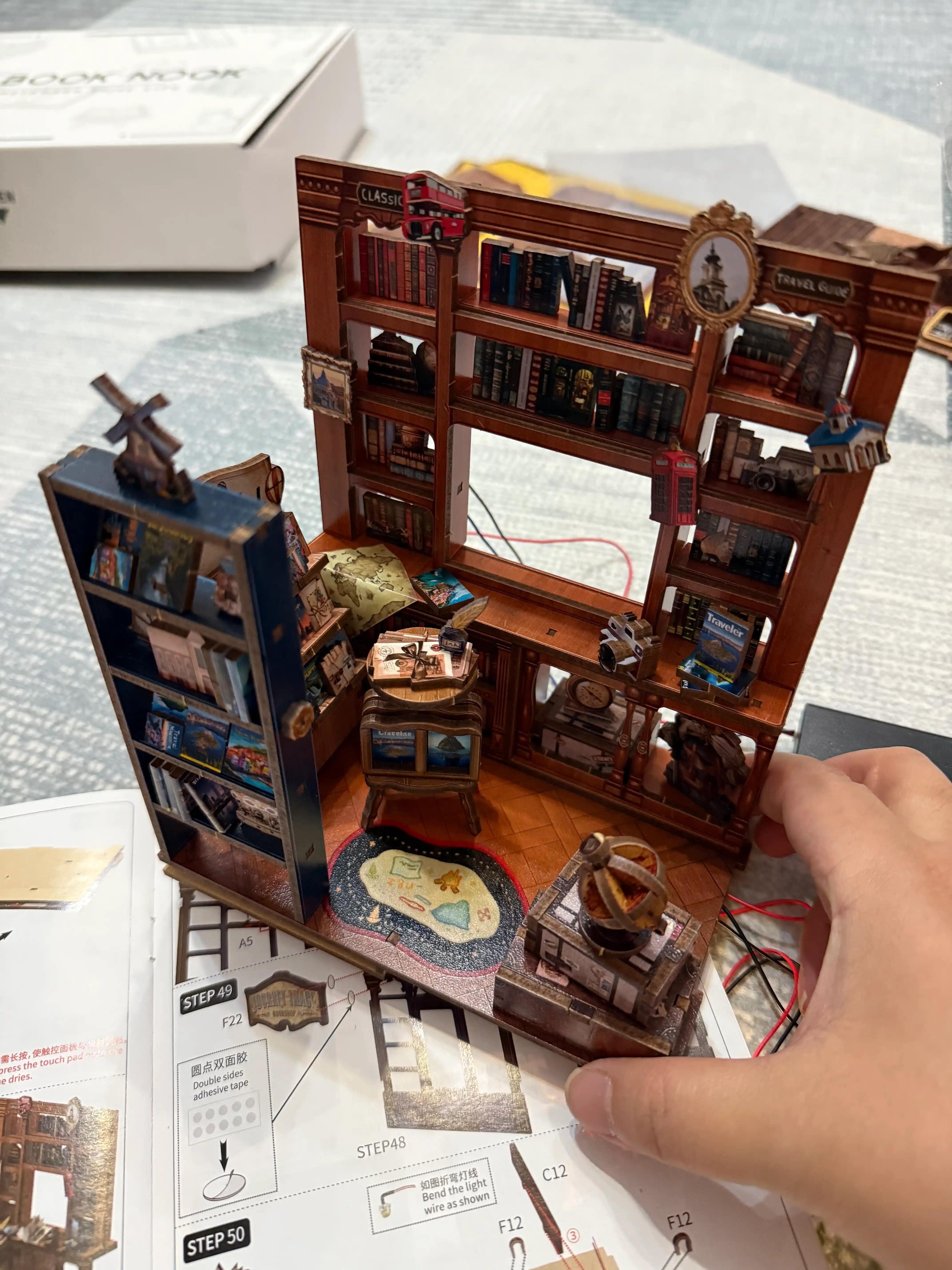 Румбокс Пазл Diy Nook 3D, деревянный с лампой