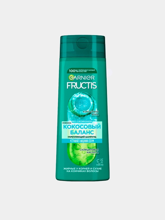 Garnier Fructis mustahkamlovchi shampun Kokosli Balans, 250 ml