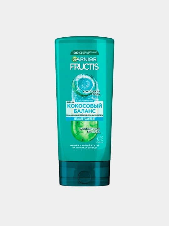 Sochlar uchun balzam Garnier Fructis Kokos balansi, 200 ml
