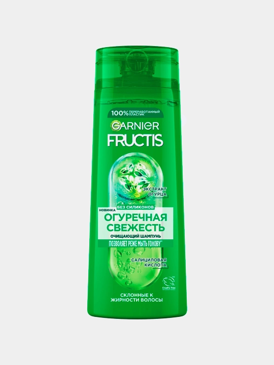 Garnier Fructis Sochni mustahkamlovchi shampun, Bodring Freshness, 250 ml