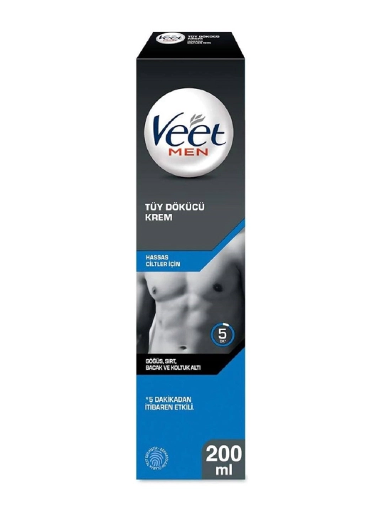 Крем для депиляции мужской Veet For Men для всех типов кожи, 200 мл - 