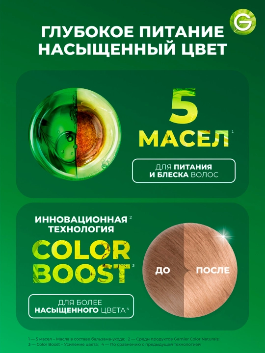 Soch uchun bo'yog' Color Naturals, 8.132 tabiiy och sariq