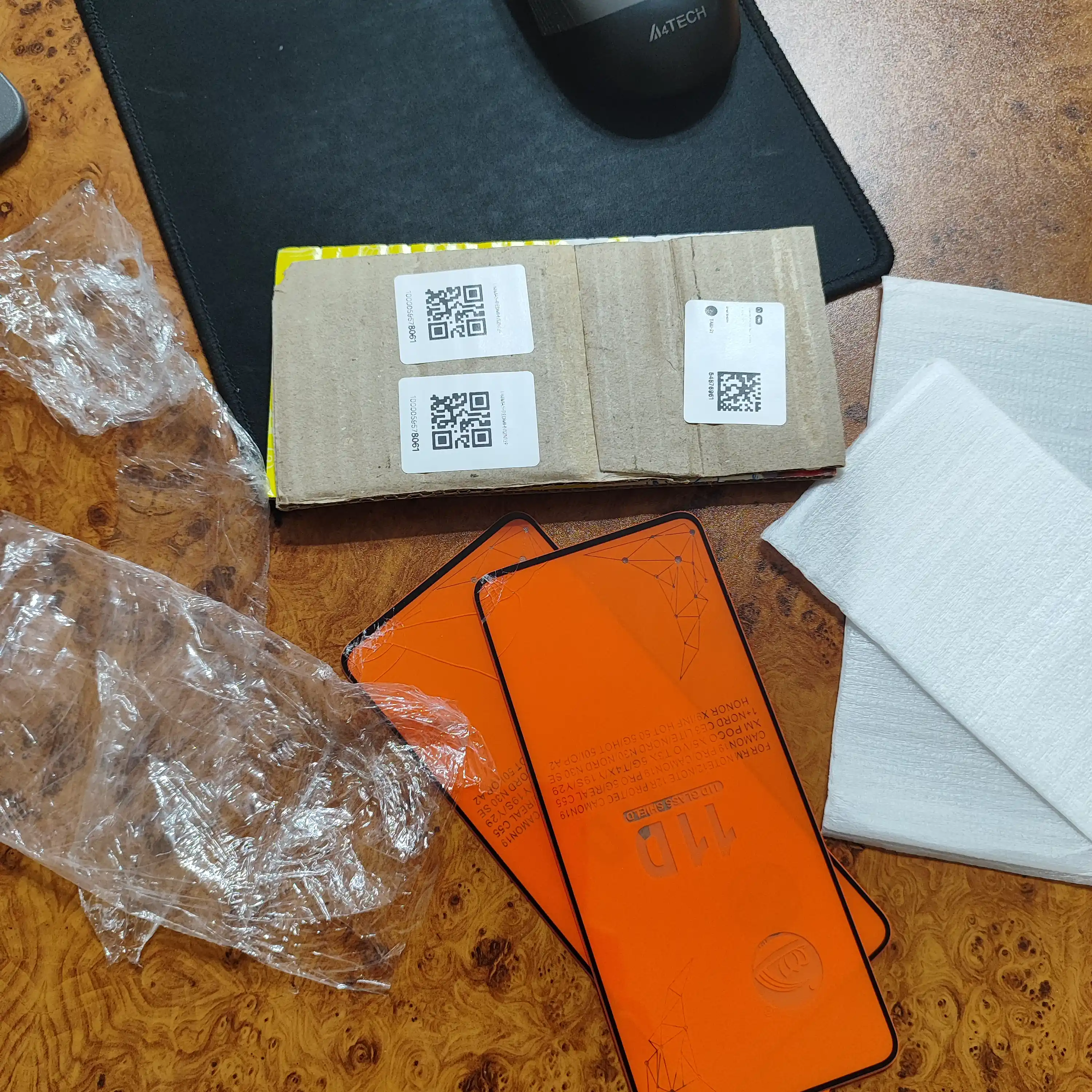 Telfon ekran himoya oynasi  REDMI NOTE hamma modellariga bor