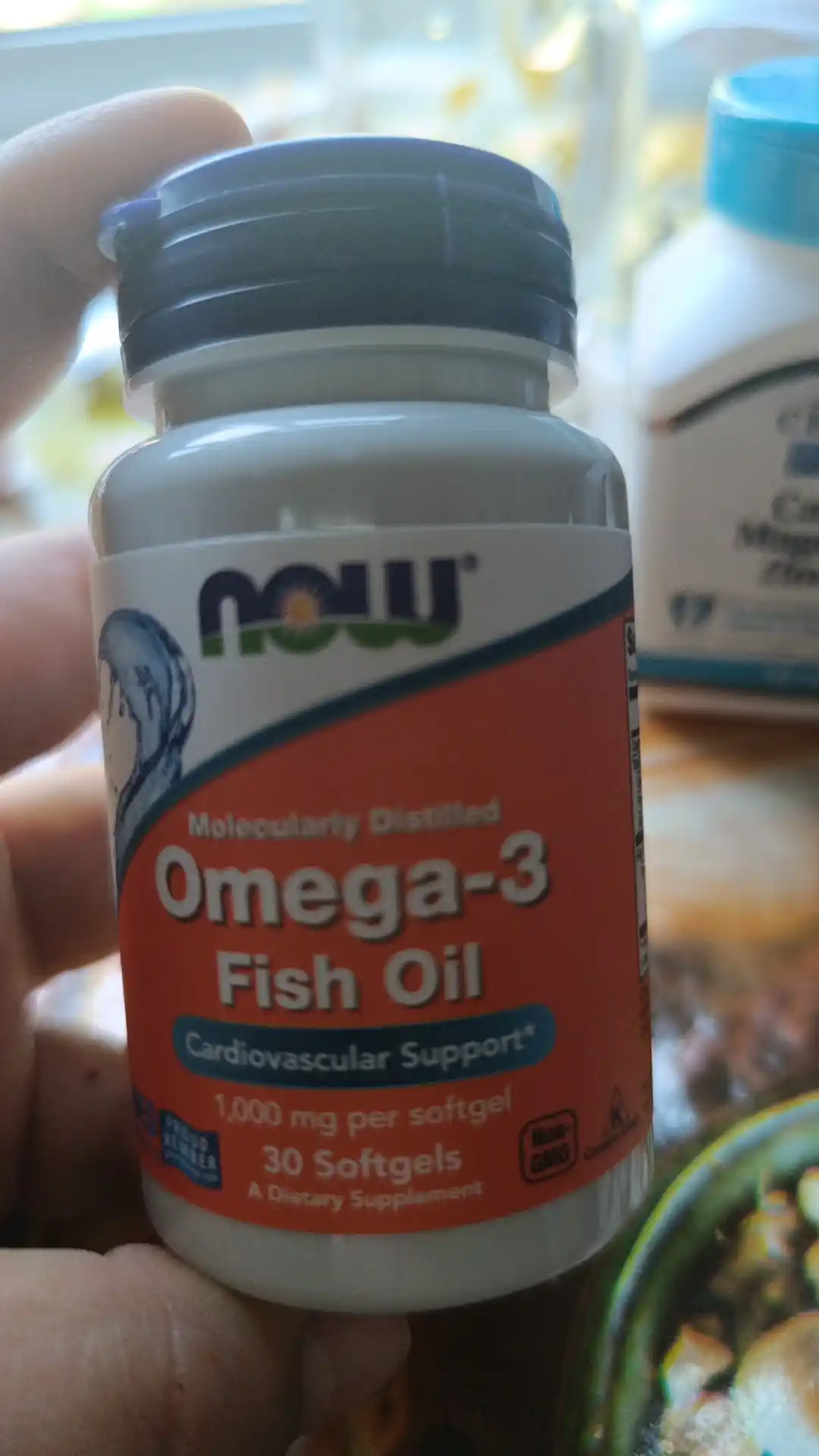 Baliq yog'i NOW Foods, Omega 3, Fish Oil, 1000 mg, 30 kapsula