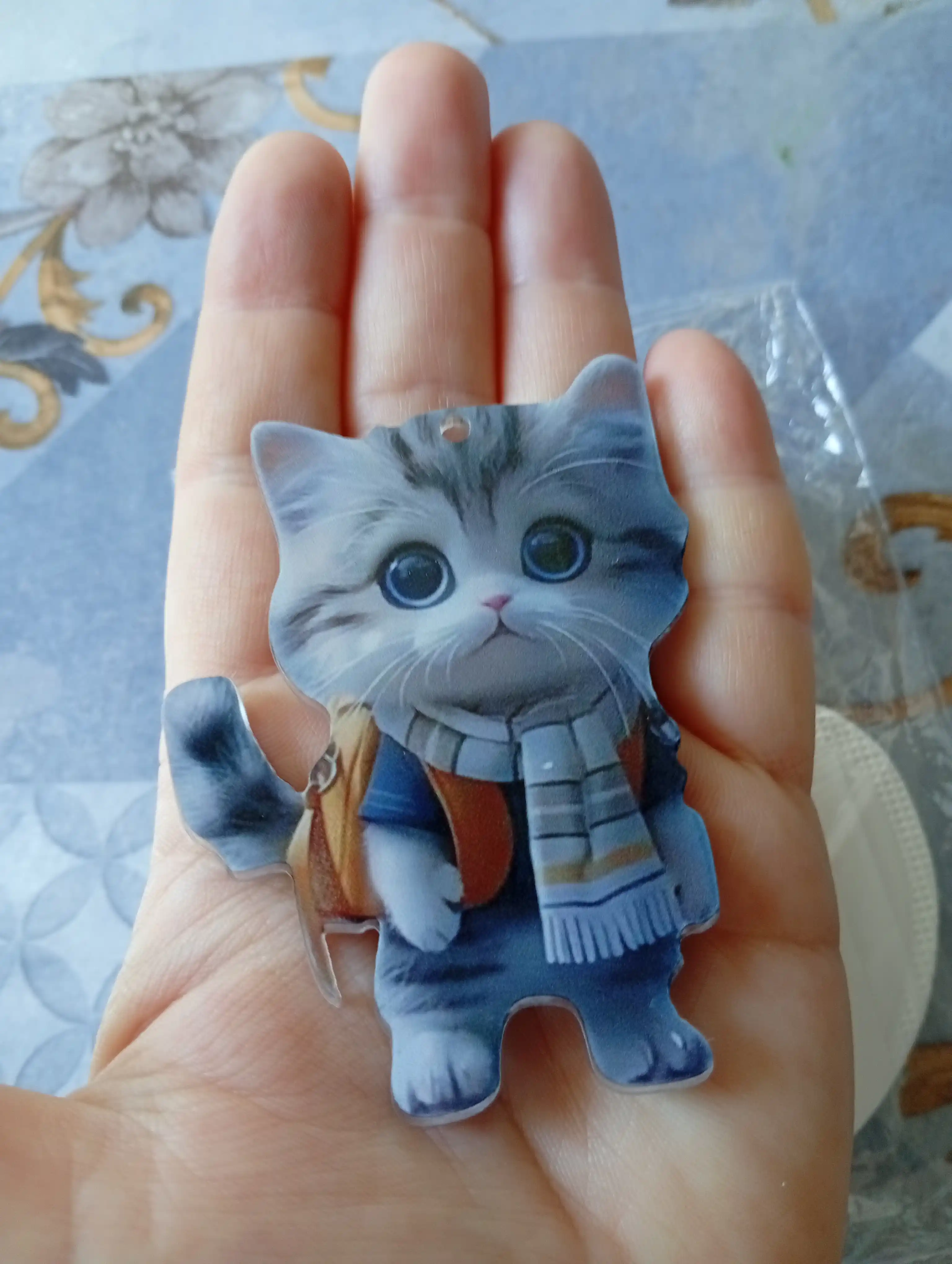 Брелок для ключей в виде кота