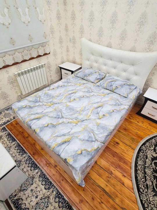 Choyshab va yostiq jild, ikki kishilik choyshab 200*220 sm va yostiq 50*70 sm 2 dona