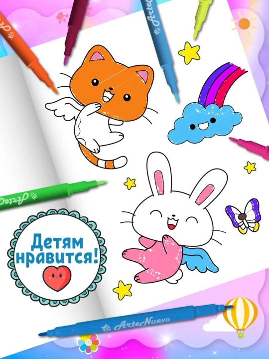 Flomaster to'plami, turli rangli va turli xil flomasterlar
