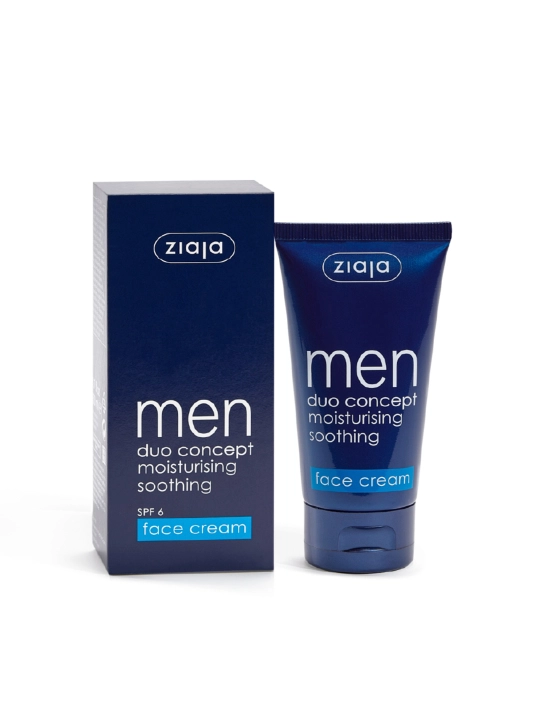 Мужской крем для лица Ziaja Men увлажняющий, матирующий, SPF 6, 50 мл