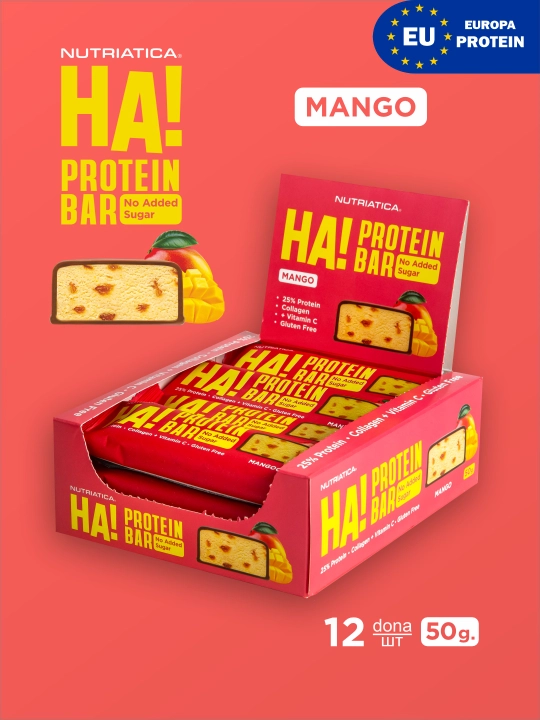 Proteinli batonchiklar NUTRIATICA HA! Shakarsiz