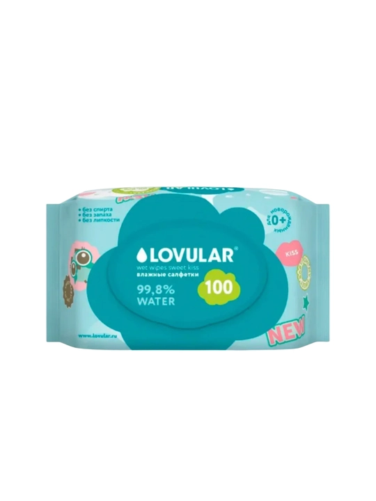 Влажные салфетки Lovular 40–96 шт — fito, эко, халяль, бамбук, giraffe