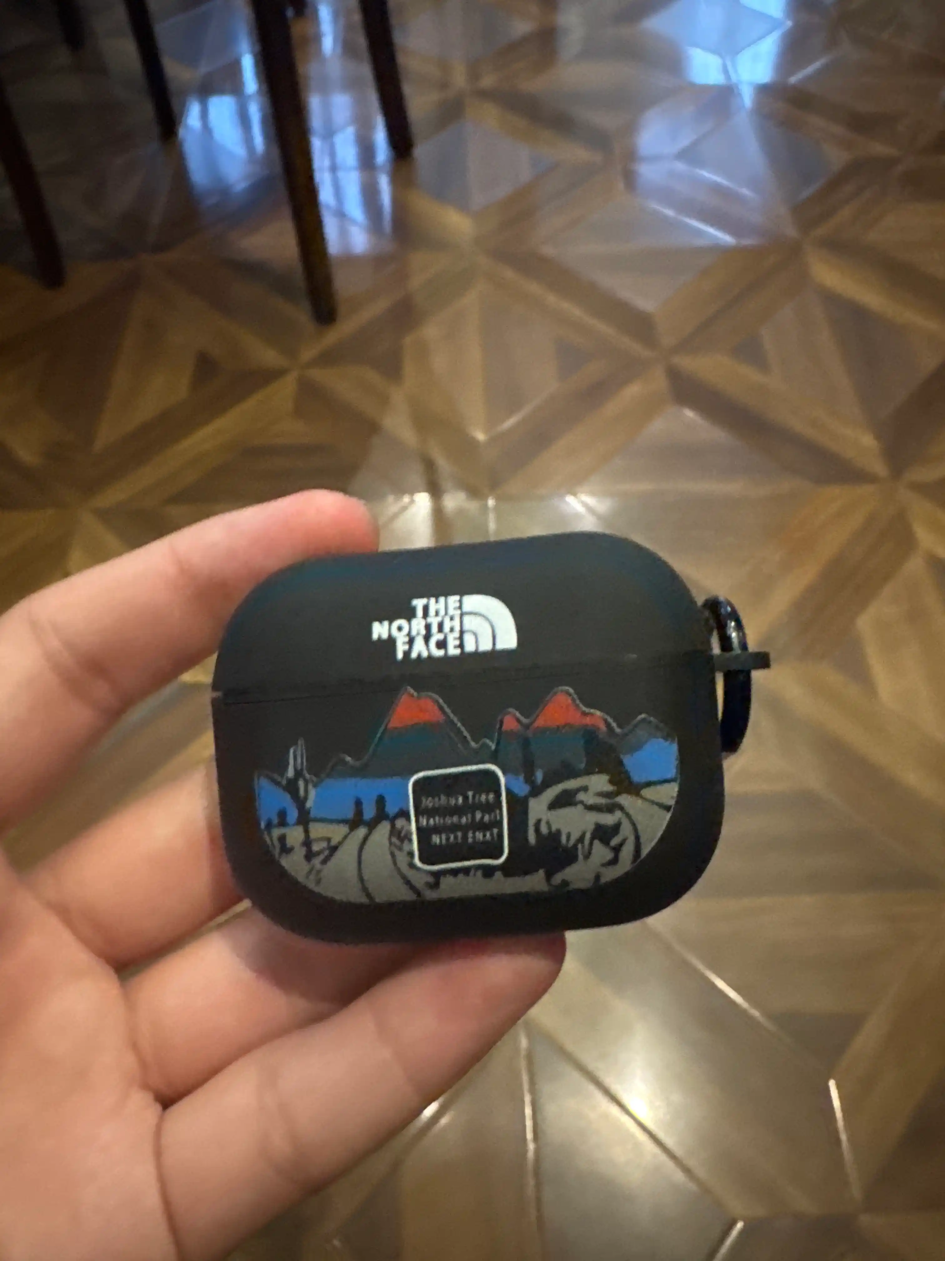 Чехол для наушников AirPods PRO, 3, 2 Pro, силиконовый, с притом The North Face