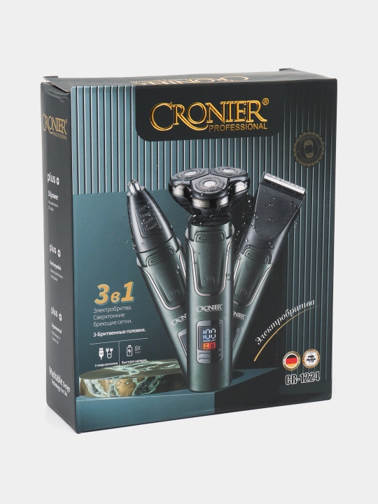 Электробритва мужская 3 в 1 CRONIER-1227, CR-102, CR-1228, CR-1224