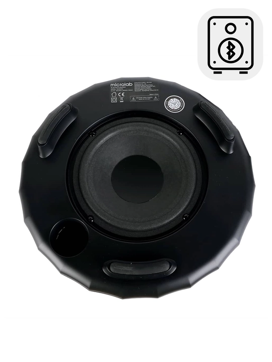 Sabvuferi Microlab Bottlewine, Bluetooth 4.0, 36W RMS, shisha shaklidagi korpus