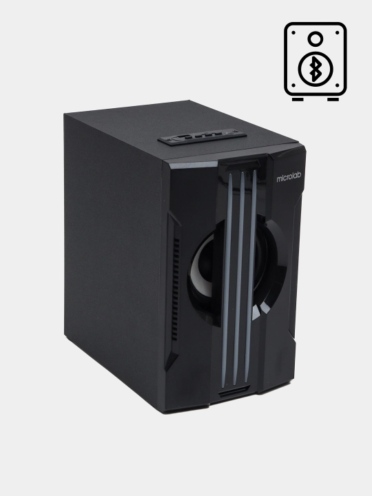 Сабвуфер Microlab G200BT, 2.1, 25W RMS, 2×15W + 15W, Bluetooth 5.0, USB, SD, AUX