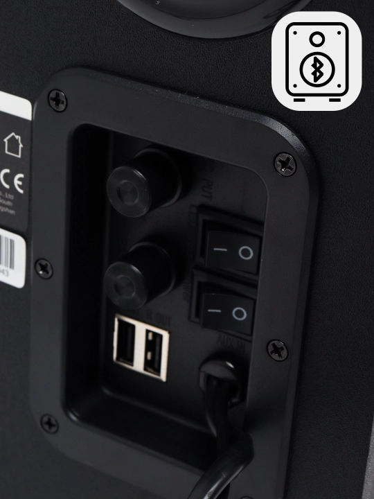 Сабвуфер Microlab G200BT, 2.1, 25W RMS, 2×15W + 15W, Bluetooth 5.0, USB, SD, AUX