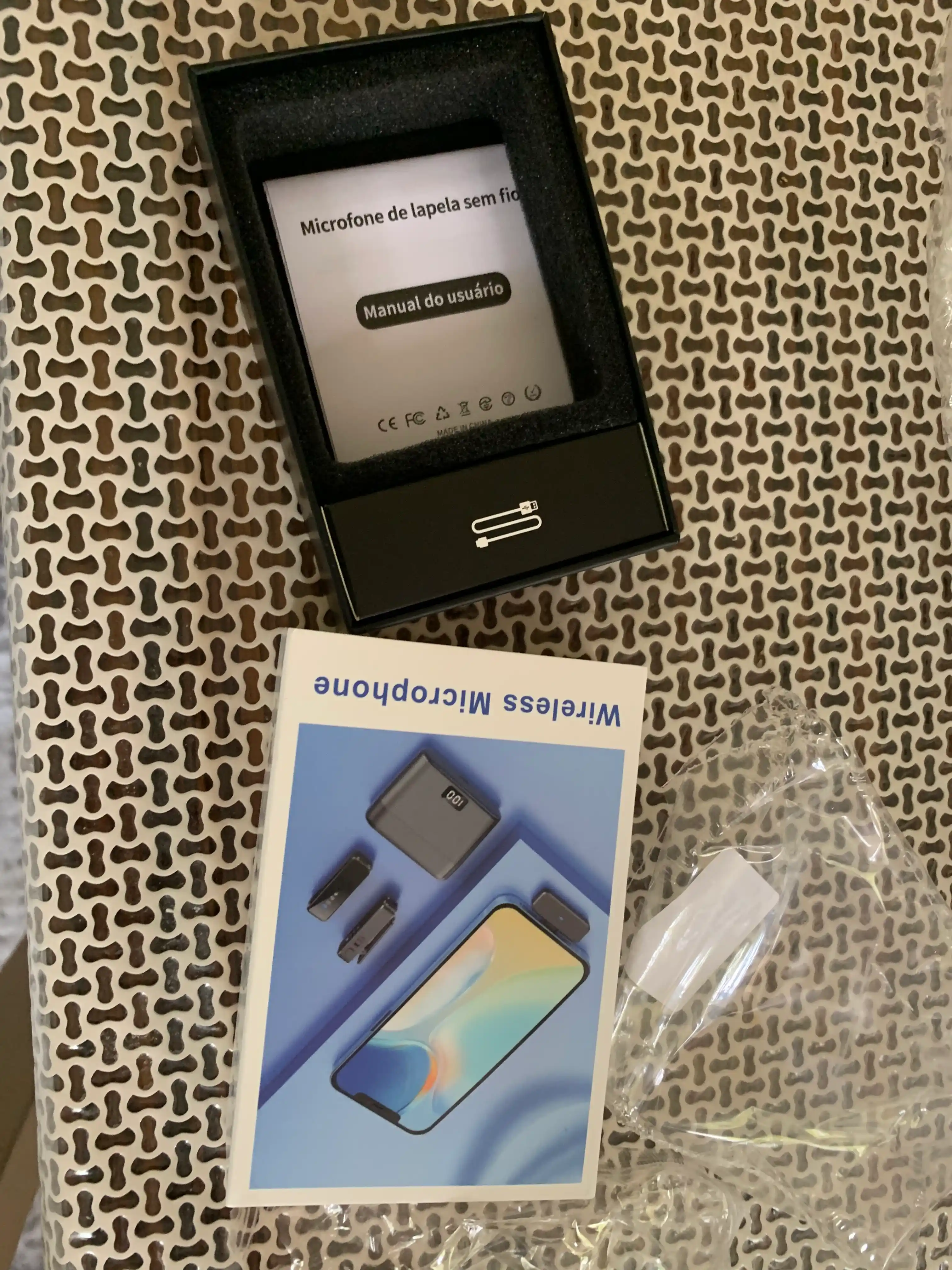 Simsiz telefon mikrofoni, shovqinni bosuvchi, iPhone va Android uchun, petlichka
