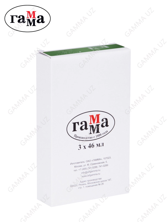 Rassomlar uchun moyli bo'yoq Gamma "Studio", 46 ml, tuba, xrom oksidi, 0.00.A046.509