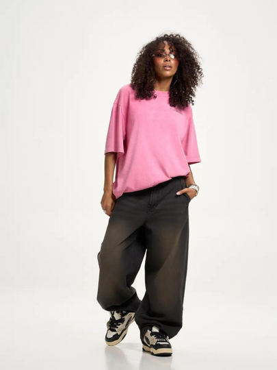 Keng jinsi shimlar y2k baggi oversize sk8 UNI