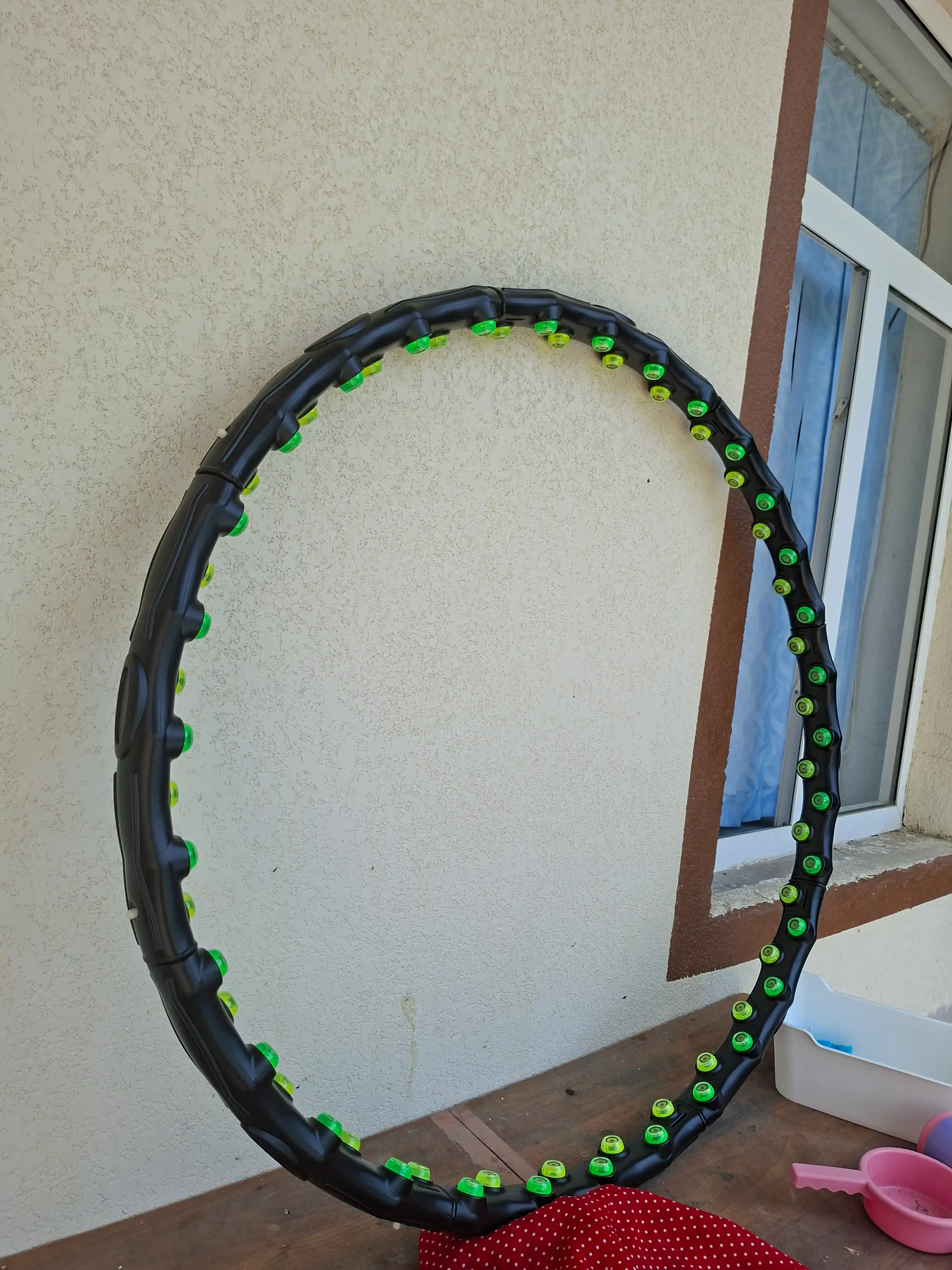 Massajli yig'iladigan obruch JS 6002,  hoola hoop