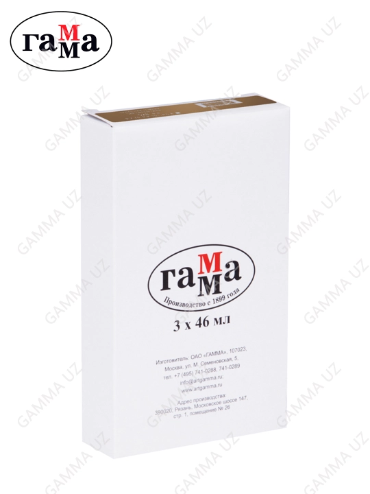Rassomlar uchun moyli bo'yoq Gamma "Studio", 46 ml, tuba, natural sienna, 0.00.A046.109