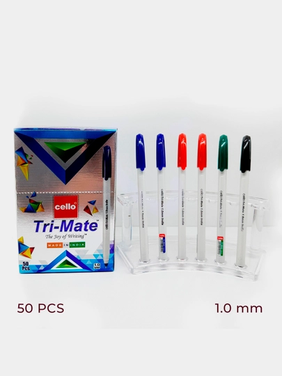 Ручки шариковые 1 мм синие 5 шт Trimate - 