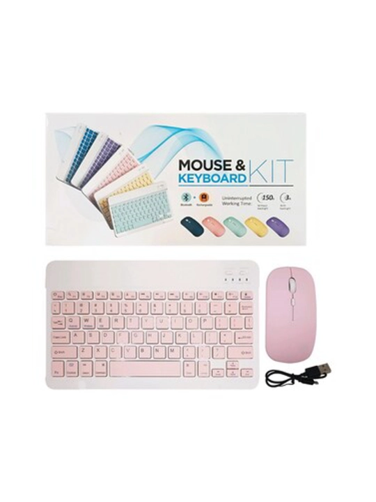 Ultra-yupqa simsiz Bluetooth klaviatura va sichqoncha to'plami KIT