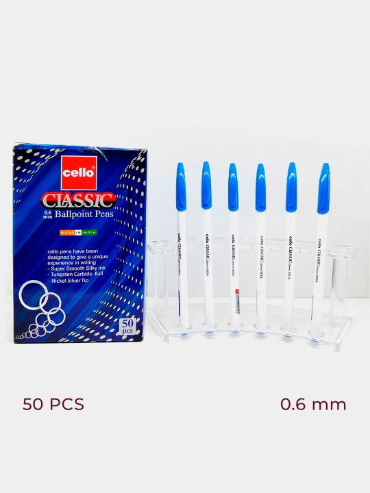 Ручки Classic 0,6 мм, синие, по 10 шт - 