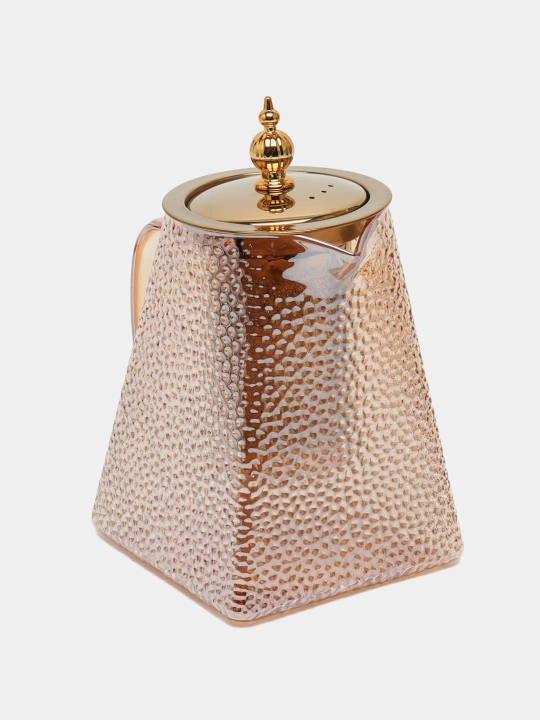Yodli rangli issiqqa chidamli shisha choynak 950 ml