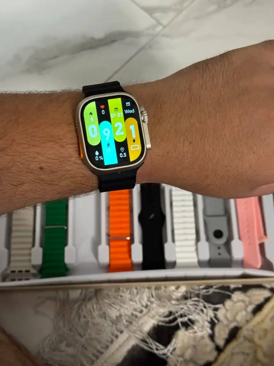 Умные часы, Smart Watch Ultra и наушники iPods pro, с 8 ремешками, подарочный набор 10 в 1