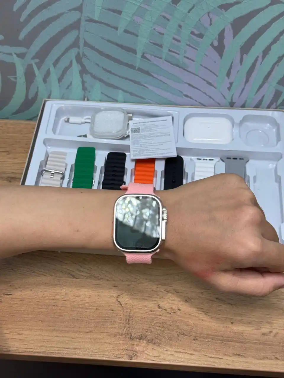 Умные часы, Smart Watch Ultra и наушники iPods pro, с 8 ремешками, подарочный набор 10 в 1