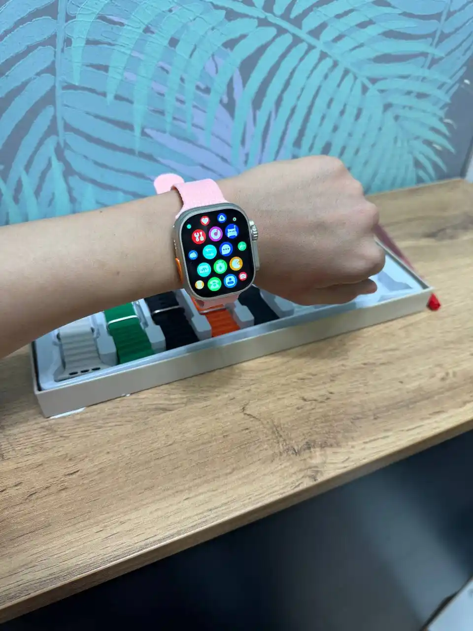 Умные часы, Smart Watch Ultra и наушники iPods pro, с 8 ремешками, подарочный набор 10 в 1