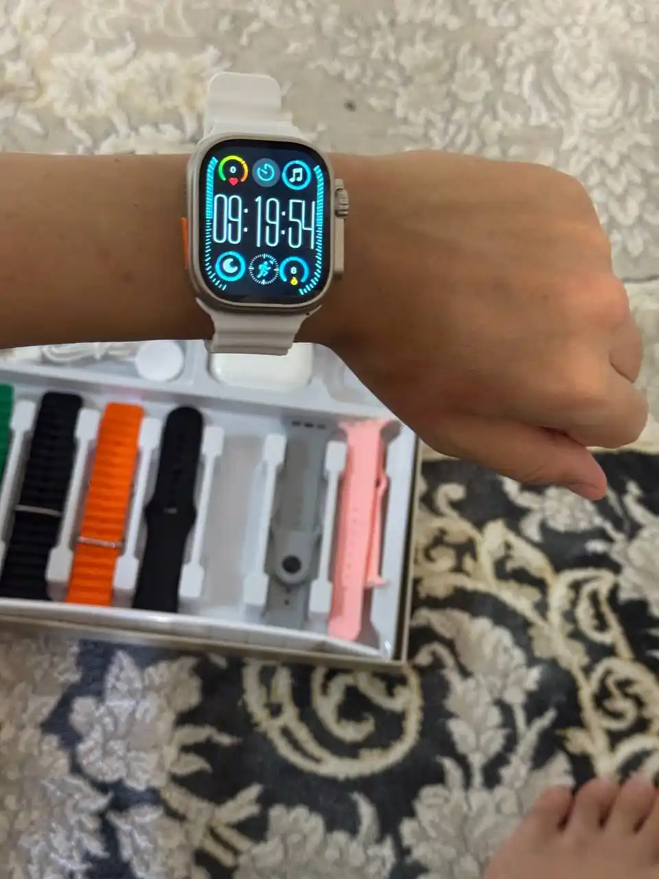 Умные часы, Smart Watch Ultra и наушники iPods pro, с 8 ремешками, подарочный набор 10 в 1