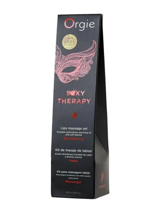 100 ml lik qulupnay ta’mli Orgie Lips Massage massaj moyi