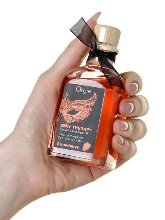 100 ml lik qulupnay ta’mli Orgie Lips Massage massaj moyi