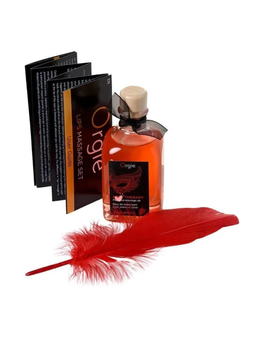 100 ml lik qulupnay ta’mli Orgie Lips Massage massaj moyi