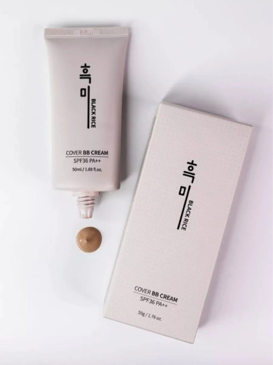 Тональный крем для макияжа Black rice BB cream, SPF36 PA++ Тон 13, 21, 23, 50 г