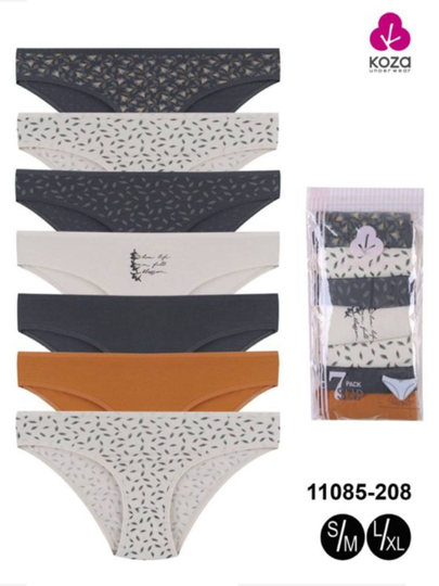 "KOZA SOFT" ayollar trusigi, haftalik to‘plami, 1 qadoq (7 dona) - 