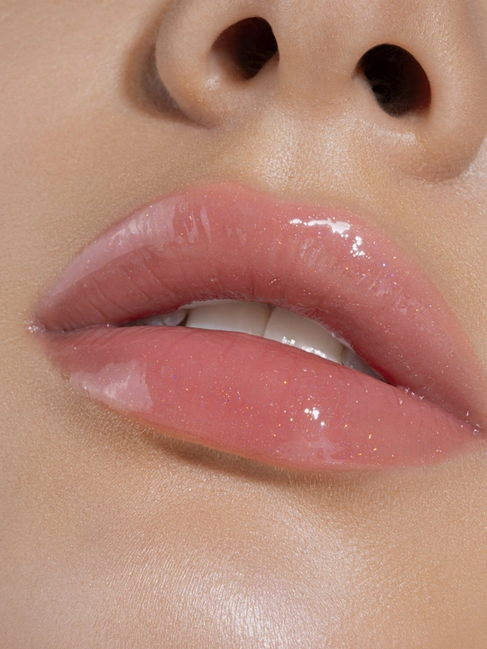 Блеск для губ LUXVISAGE с эффектом объема ICON lips glossy с блестками